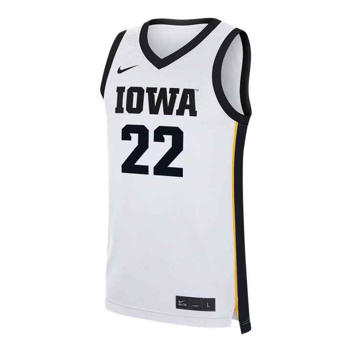 Nike Nike Iowa Basketball Jerseys Women's White V Neck Moderate