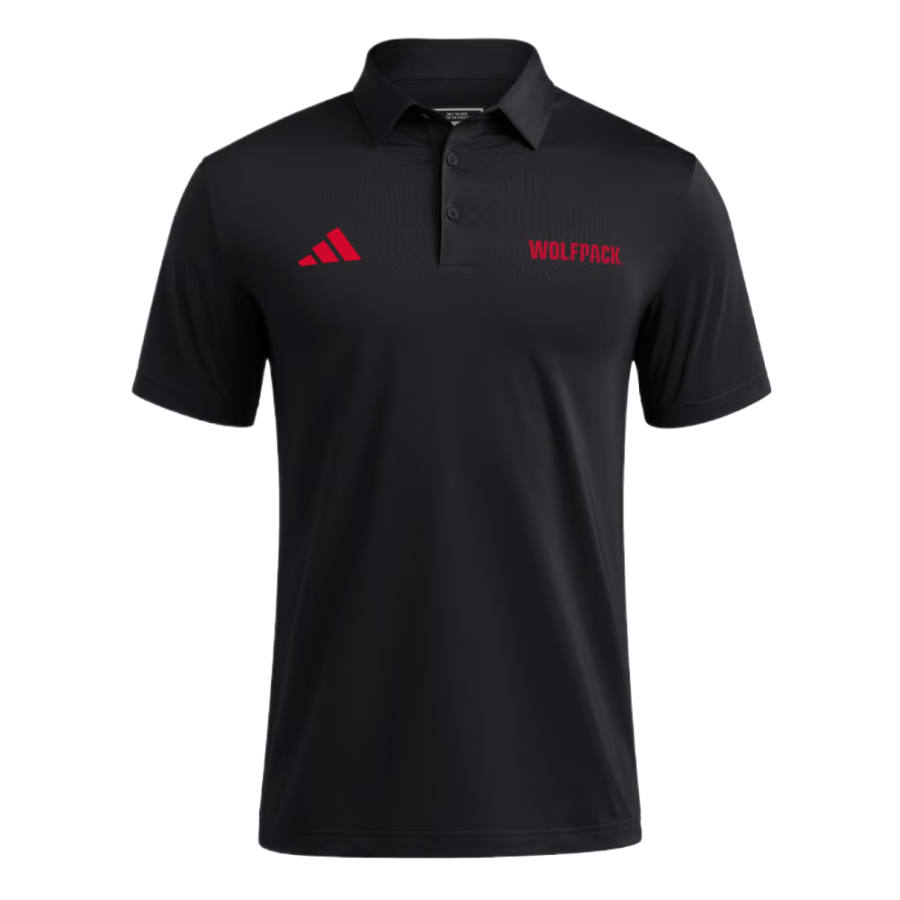 Adidas Adidas Polo Shirts Men's Black/Team Power Red Polo Collar Moderate Straight Fit