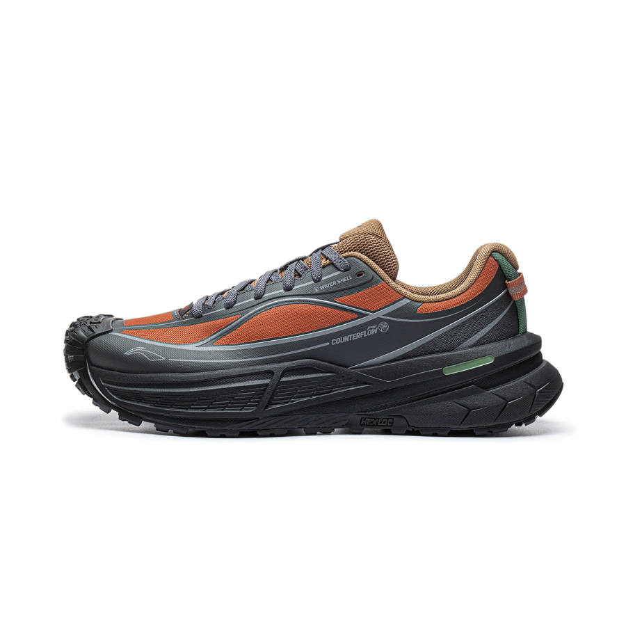 Li-Ning Li Ning Outdoor CF Tracing, Xingchuan 2SE Mountaineering & Hiking Shoes Men's Low Top Vinyl Gray/Caramel