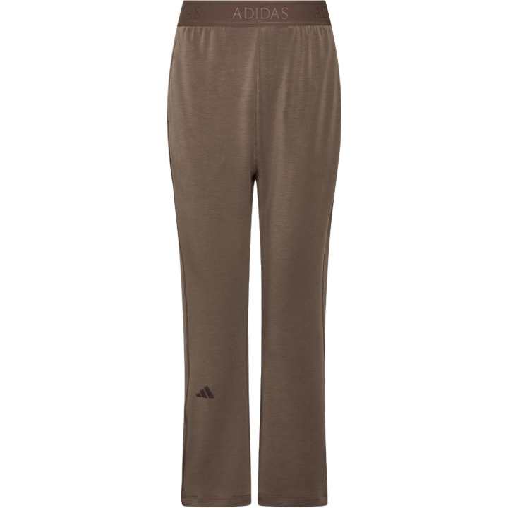 Adidas Adidas Knitted Sweatpants Women's Stratum Dark Earthy Brown Moderate Flared Pants