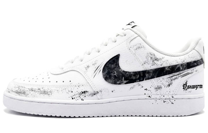 Nike Nike Court Vision 1 Skateboard Shoes Unisex Low Top White/Black/Gray