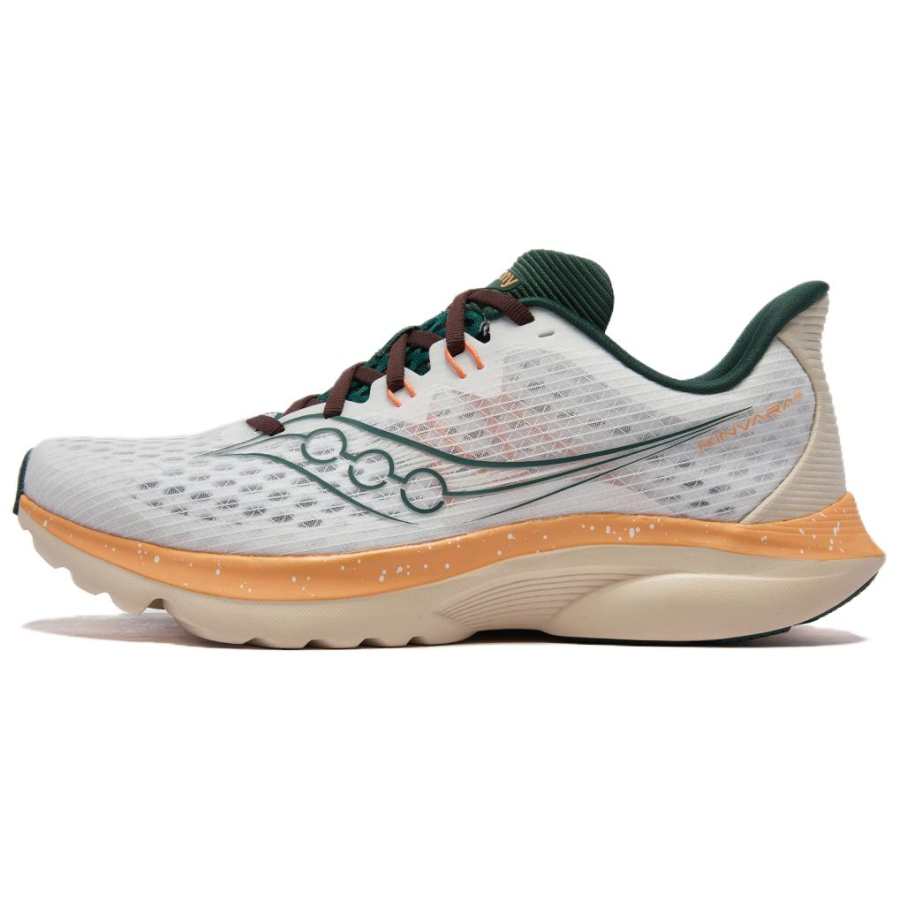 Saucony Kinvara Essence 16 Running Shoes Unisex White Green