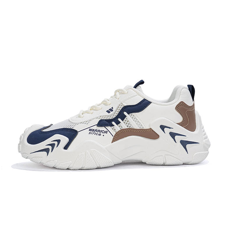 WARRIOR Casual Shoes Men's Low Top White Dark Blue