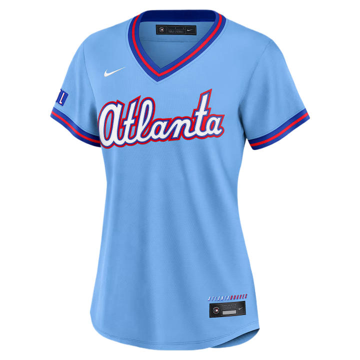 Nike Nike X MLB Sportswear Women's Pink/Blue V Neck Moderate