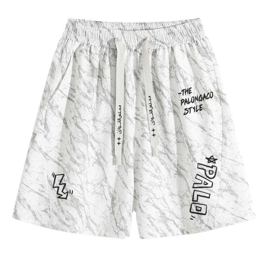 PAL ONGACO Casual Shorts Unisex Thin Straight Fit Pants