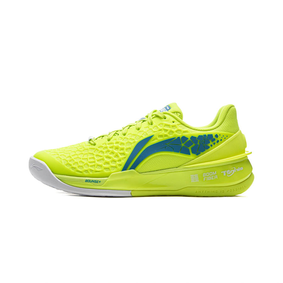 Li-Ning Li Ning Tennis Shoes Unisex Low Top Fluorescent Lime Green/Blue
