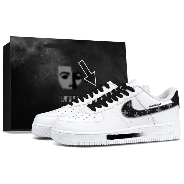 Nike Nike Air Force 1 Cushioning Breathable Support Low top Skateboard Shoes Men's White