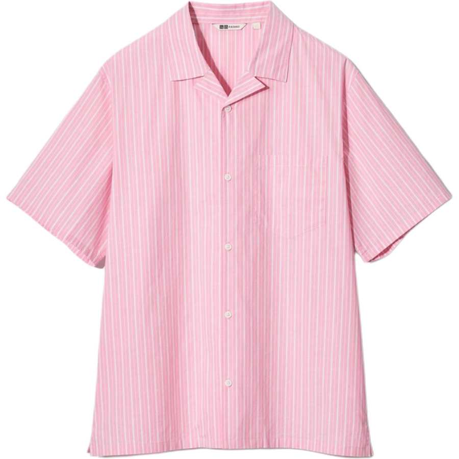 UNIQLO Francesco Risso Shirts Men's Pink Moderate Other
