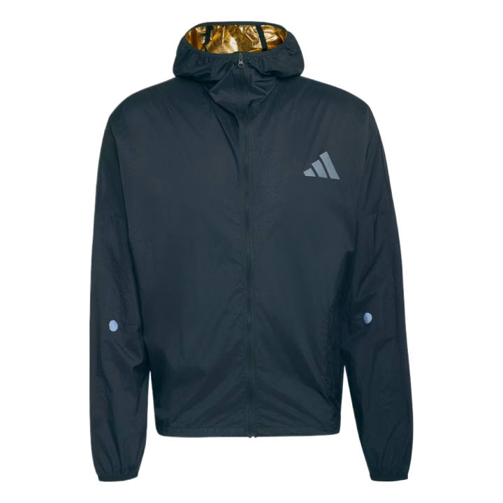Adidas Adidas Jackets Men's Black Hooded Non Detachable Moderate Straight Fit