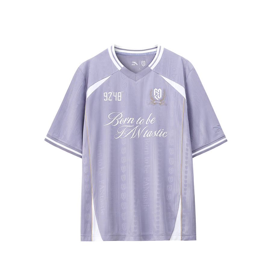 ANTA Feng Zhendong T Shirts Unisex Poplar Catkin Purple 5 Crew Neck