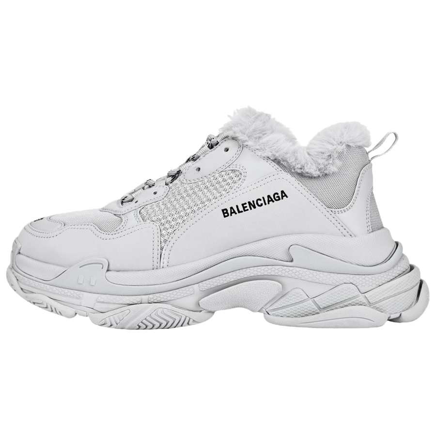Balenciaga Triple S Low top Chunky Sneakers Men's Gray