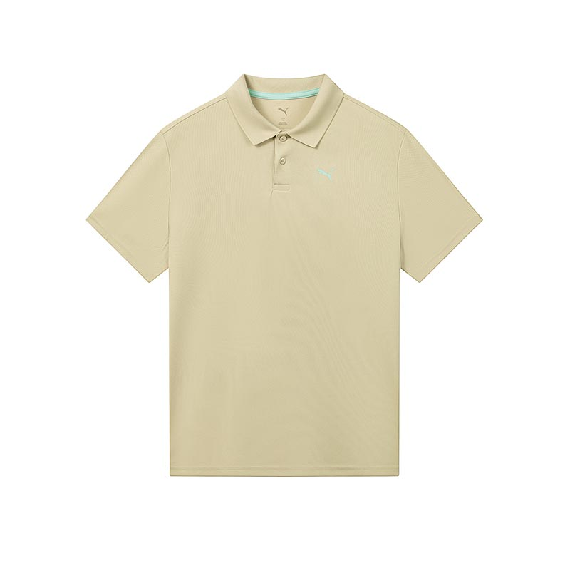 PUMA Polo Shirts Men's Light Khaki Polo Collar Moderate