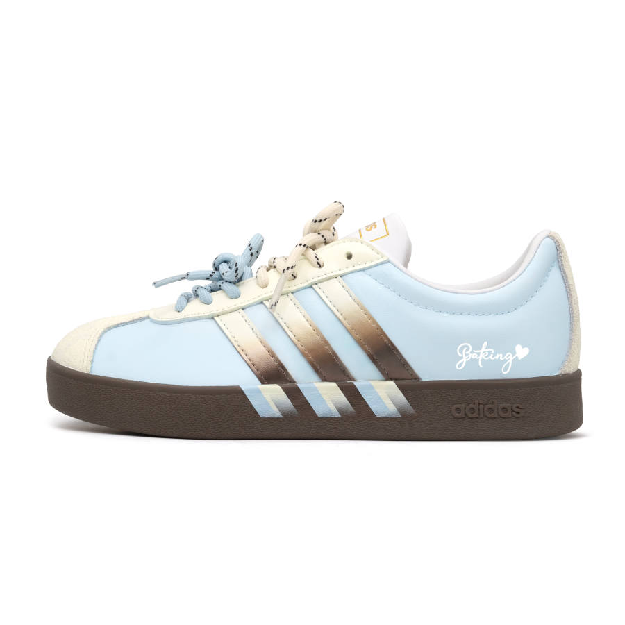 Adidas Adidas VL COURT 2.0 Skateboard Shoes Unisex Low Top Blue