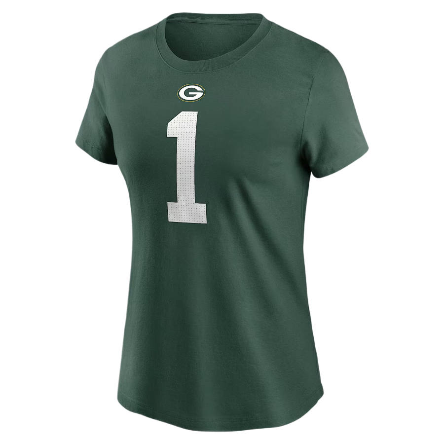 Nike Nike NFL T Shirts Women's Green Crew Neck Moderate