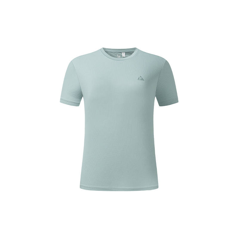 FILA EXPLORE T Shirts Women's Rubble Blue Crew Neck Moderate Straight Fit
