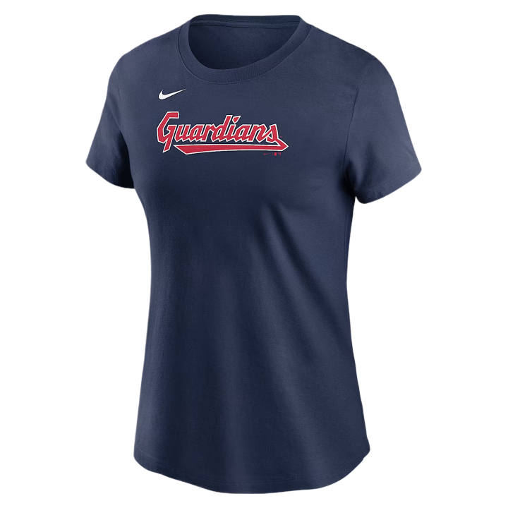 Nike Nike Cleveland Guardians T Shirts Women's Marine Blue Crew Neck Moderate