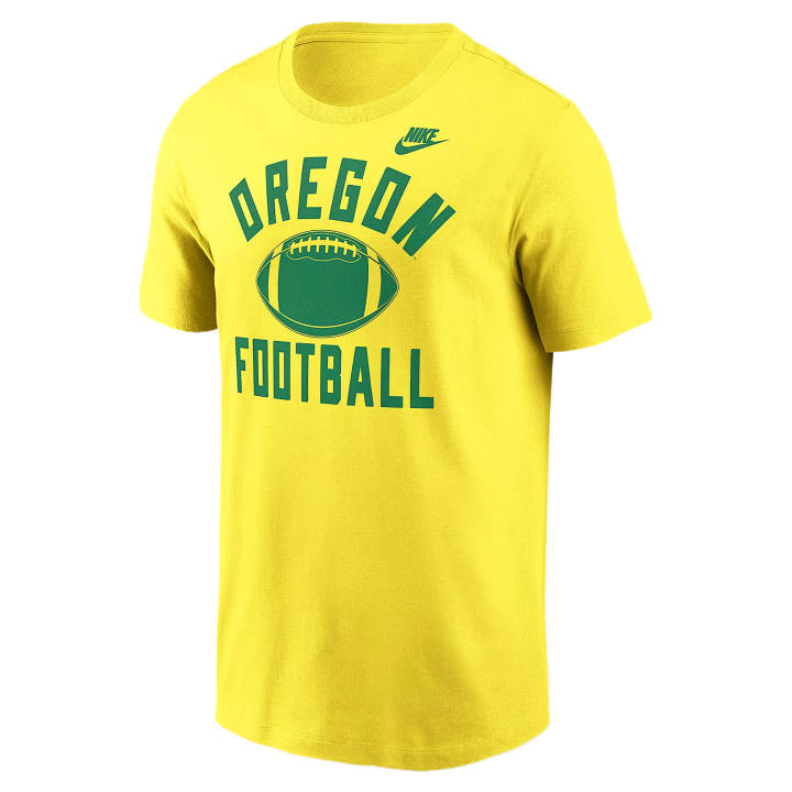 Nike Nike College T Shirts Men's Yellow Crew Neck Moderate
