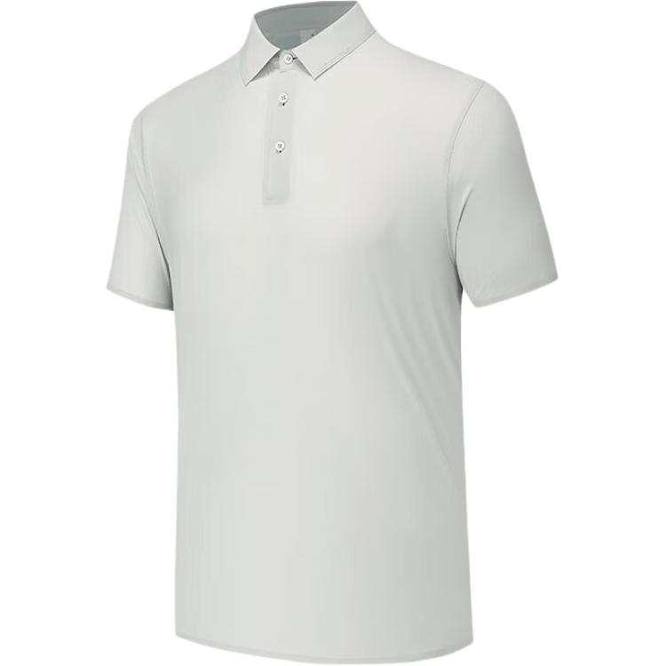 ANTA Variety Training Collection Polo Shirts Men's Morning Mist Gray Polo Collar Moderate Straight Fit