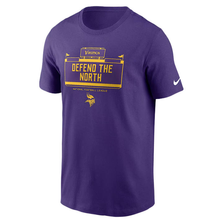 Nike Nike NFL T Shirts Men's Purple Crew Neck
