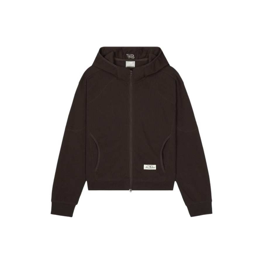 New Balance New Balance Sweatshirts Women's Brown Hooded Non Detachable Moderate Straight Fit