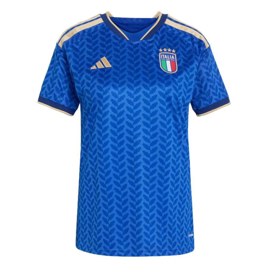 Adidas Adidas Italy National Team Soccer Jerseys Women's Bright Blue V Neck Moderate