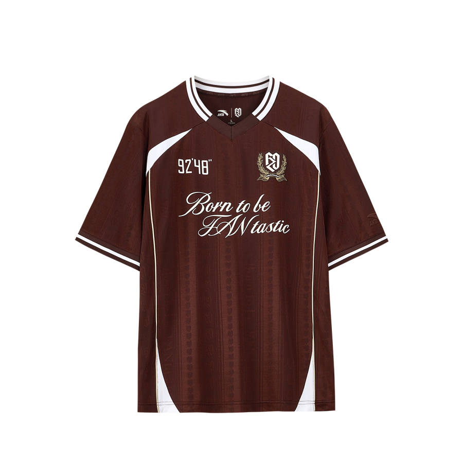ANTA Feng Zhendong T Shirts Unisex Colored Glaze Brown 3 Crew Neck