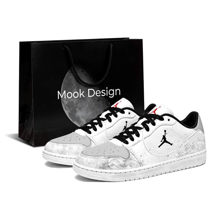 Jordan Jordan COURT CONNECT Flowing Cloud Ink Shopping Bag Cushioning Abrasion Resistant Coverage Low top