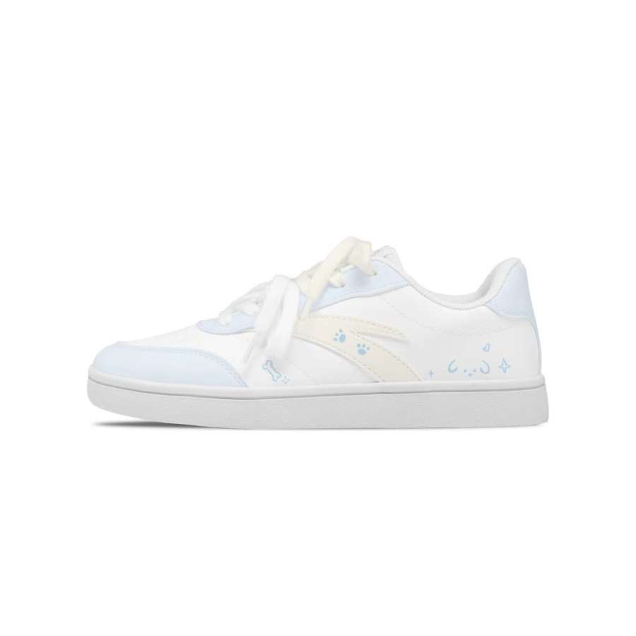 ANTA Active Skateboard Shoes Women's Low Top Blue With White Lettering