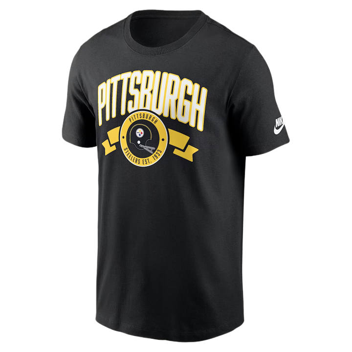 Nike Nike NFL T Shirts Men's Black Crew Neck Moderate