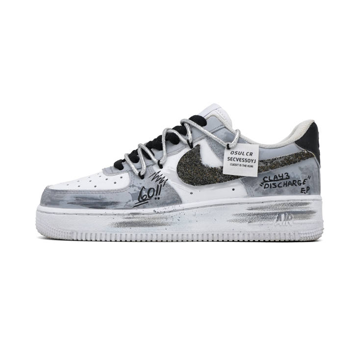 Nike Nike Air Force 1 Skateboard Shoes Unisex Low Top White/Gray