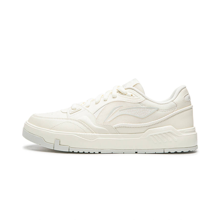 Li-Ning Li Ning Common 80s Skateboard Shoes Men's Low Top Champagne White/Light Lime