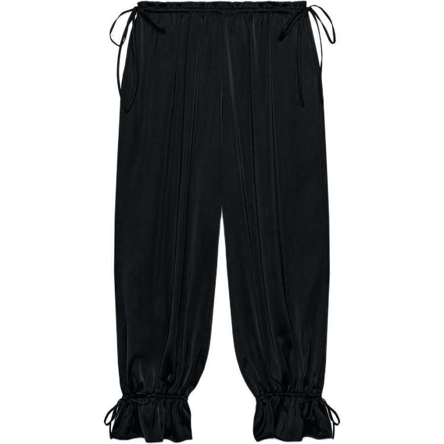ZARA Casual Pants Women's Black Moderate Lantern Pants