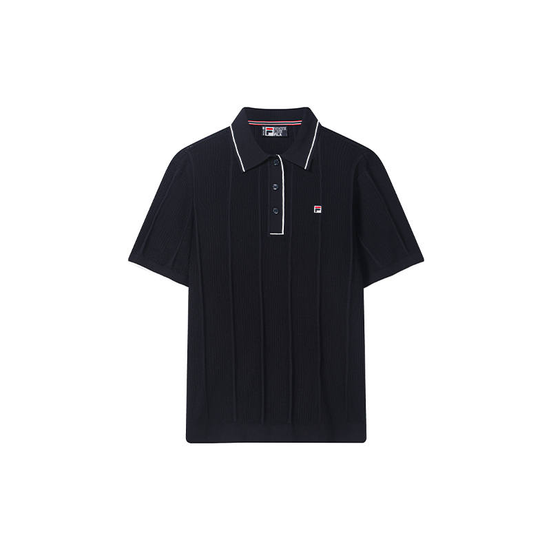 FILA Heritage Knitwear Women's Legend Blue Polo Collar Moderate