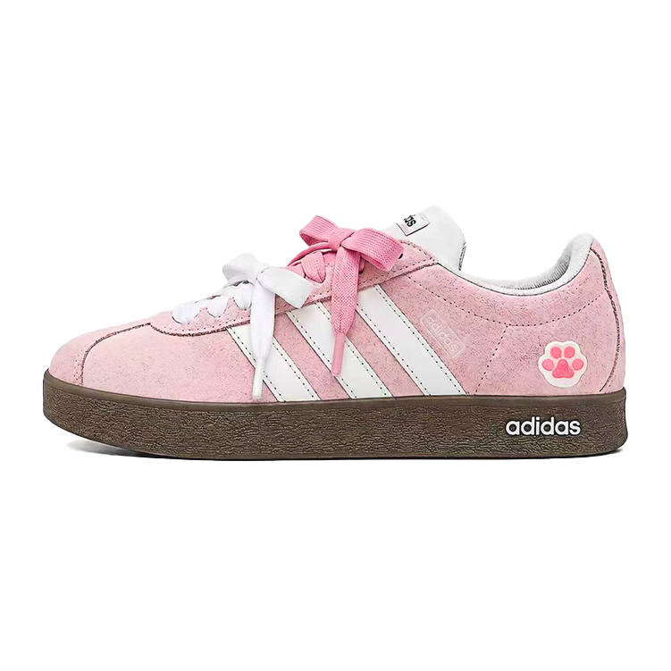 Adidas Adidas VL COURT 2.0 Skateboard Shoes Unisex Low Top Pink