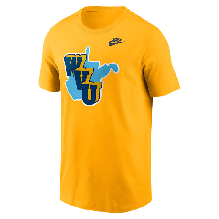 Nike Nike College T Shirts Men's Gold Crew Neck Moderate
