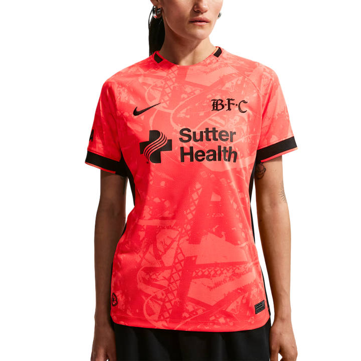 Nike Nike NWSL Soccer Jerseys Women's Rush Coral Crew Neck Moderate