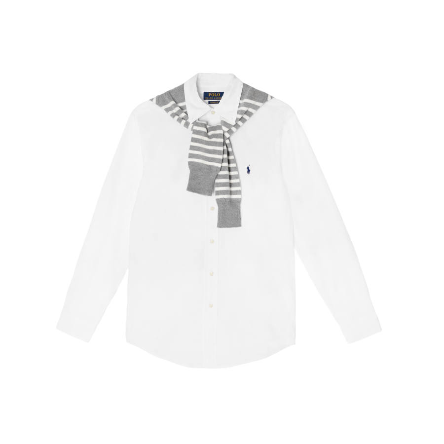 Polo Ralph Lauren Shirts Men's White International, Suggestion Size Down Lapel Moderate Other