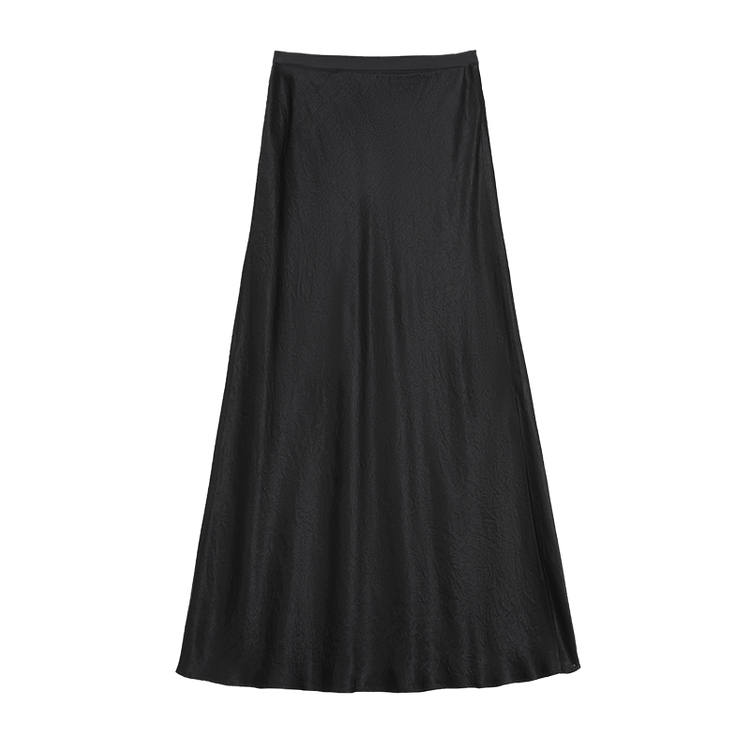 ELLE Casual Long Skirt Women's Black