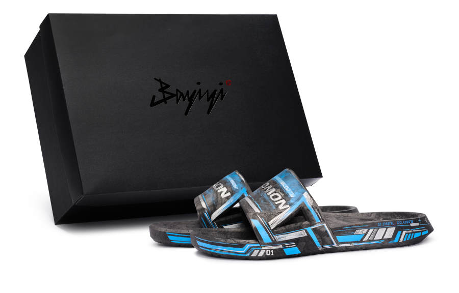 SALOMON Summeride Slide Slippers Unisex Black/Blue/White
