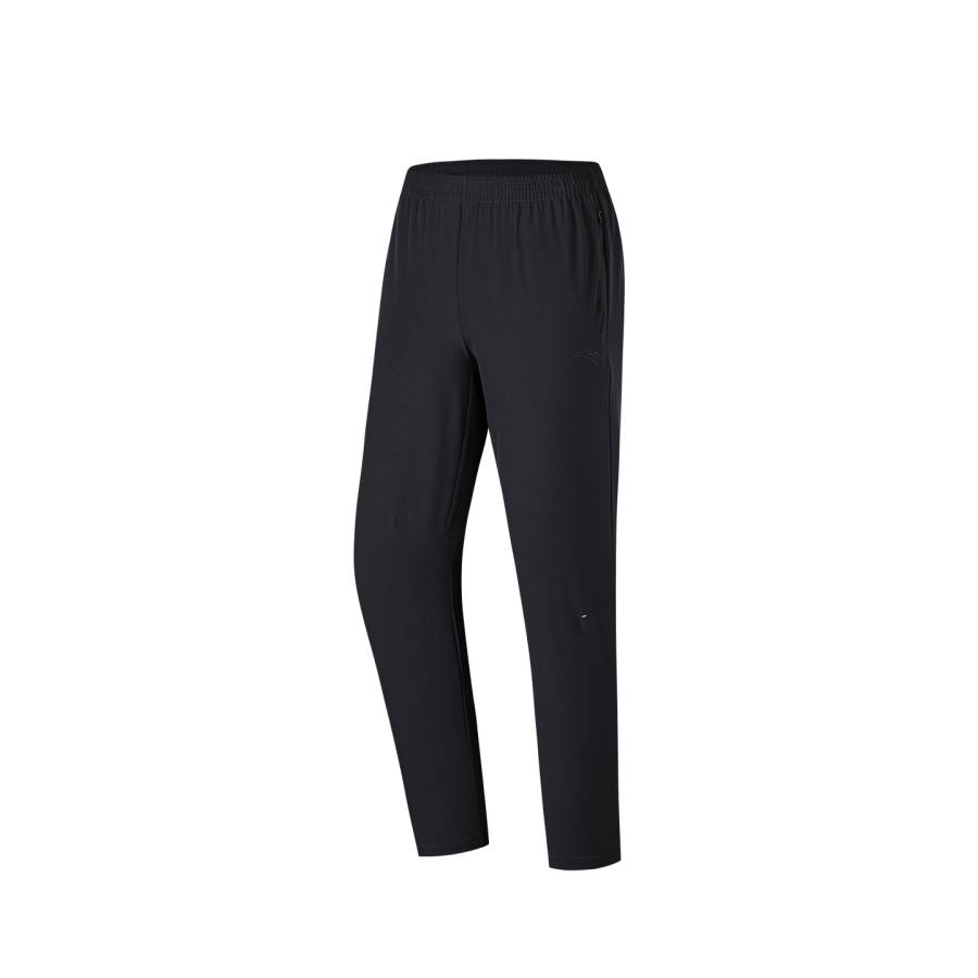 ANTA ANTA Running Collection Sports Pants Men's Basic Black 2 Moderate