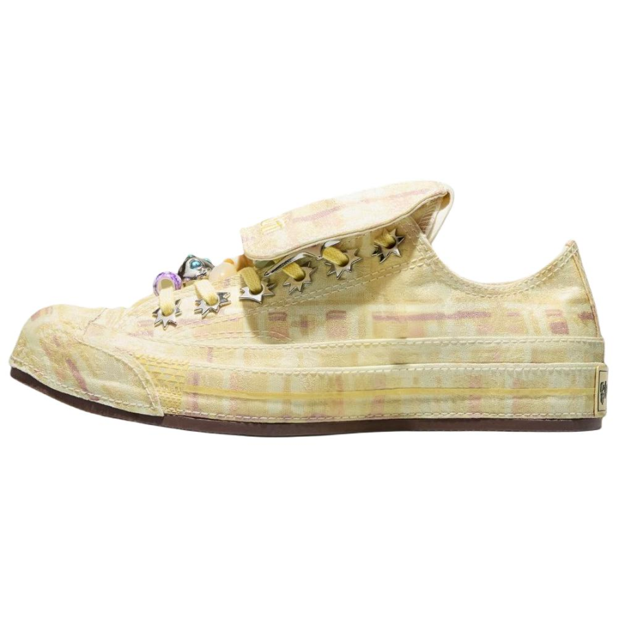 Converse Collina Strade X Converse Chuck 70 Canvas Shoes Unisex Low Top Soft Yellow