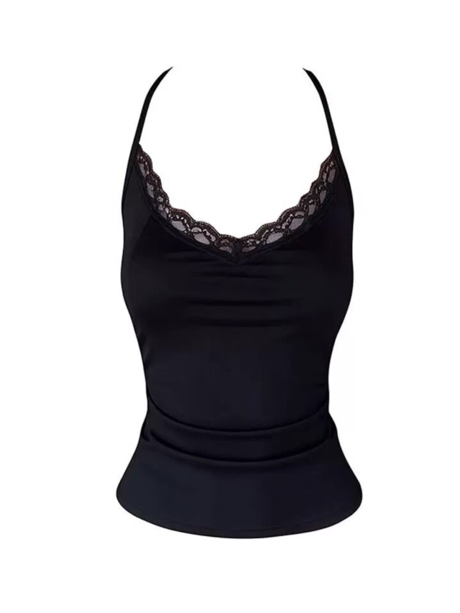 Sugarfunk Camisoles Women's Black Thin Nipped In Waist