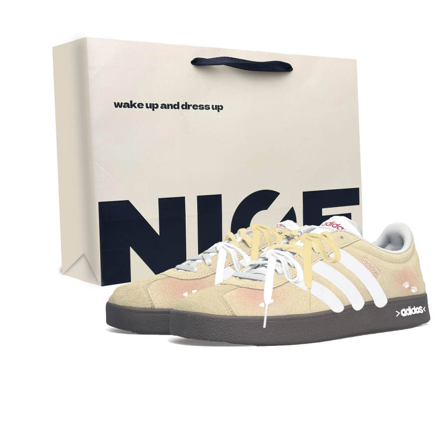 Adidas Adidas Vl Court Classic German Army Trainers Unisex Low Top Yellow
