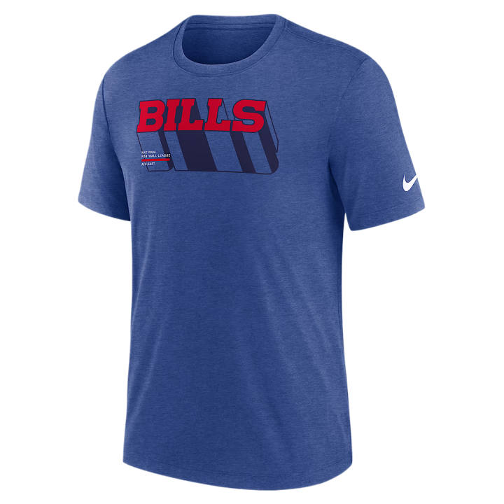 Nike Nike NFL T Shirts Men's Royal Heather Sports Crew Neck