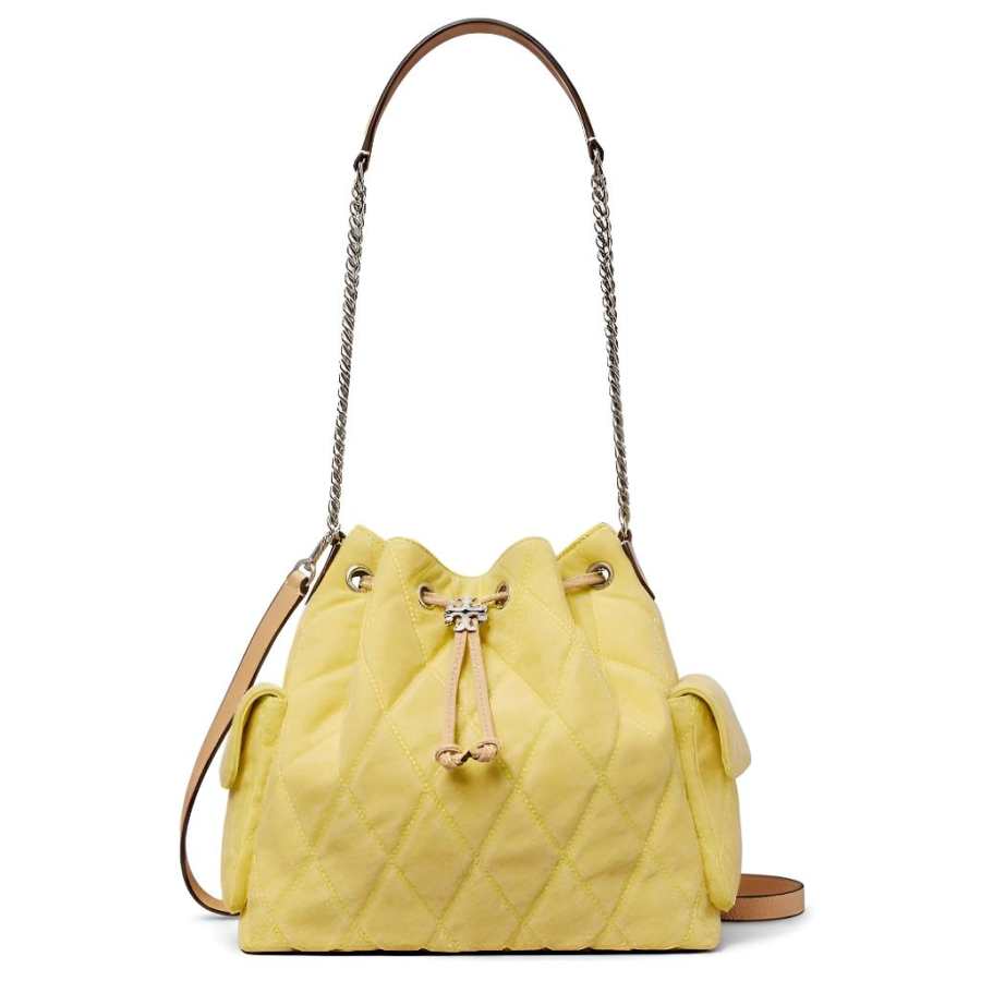 TORY BURCH Denim Shoulder Bag Women's Yellow