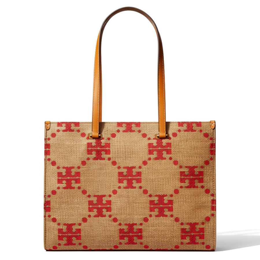 TORY BURCH TORY BURCH T Monogram Polyester Shoulder Bag Large Women's Natural