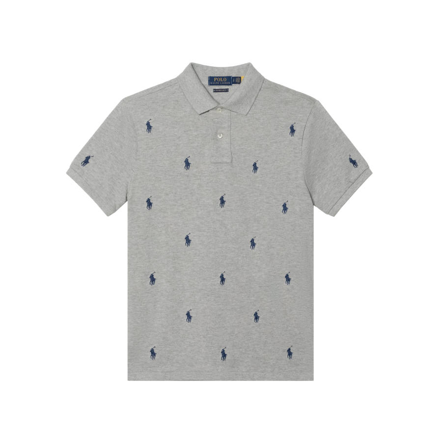 Polo Ralph Lauren T Shirt Custom Slim Fit Men's Gray