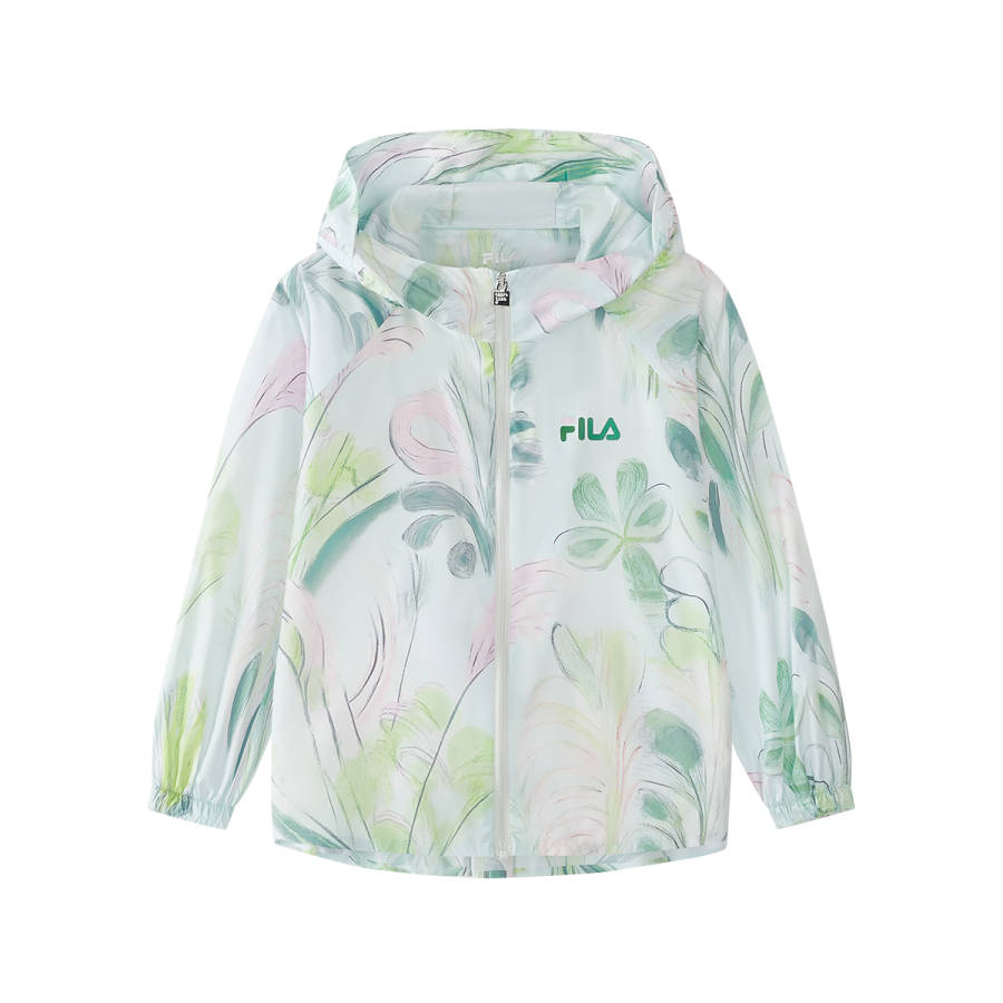 FILA KIDS Sun Protection Clothing Hooded Non Detachable Thin Non Stretch