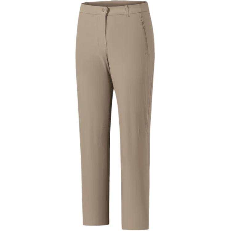 ANTA Quick Dry Pants Women's Jian Beige Moderate Straight Fit Pants