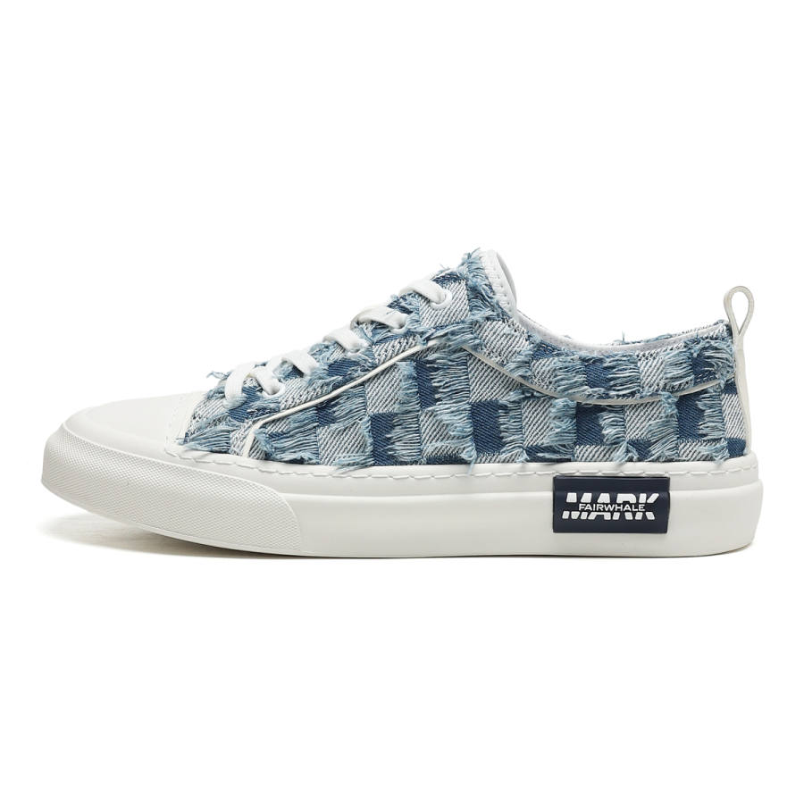FAIRWHALE Cow Split Leather Stylish Skateboarding Shoes Men's